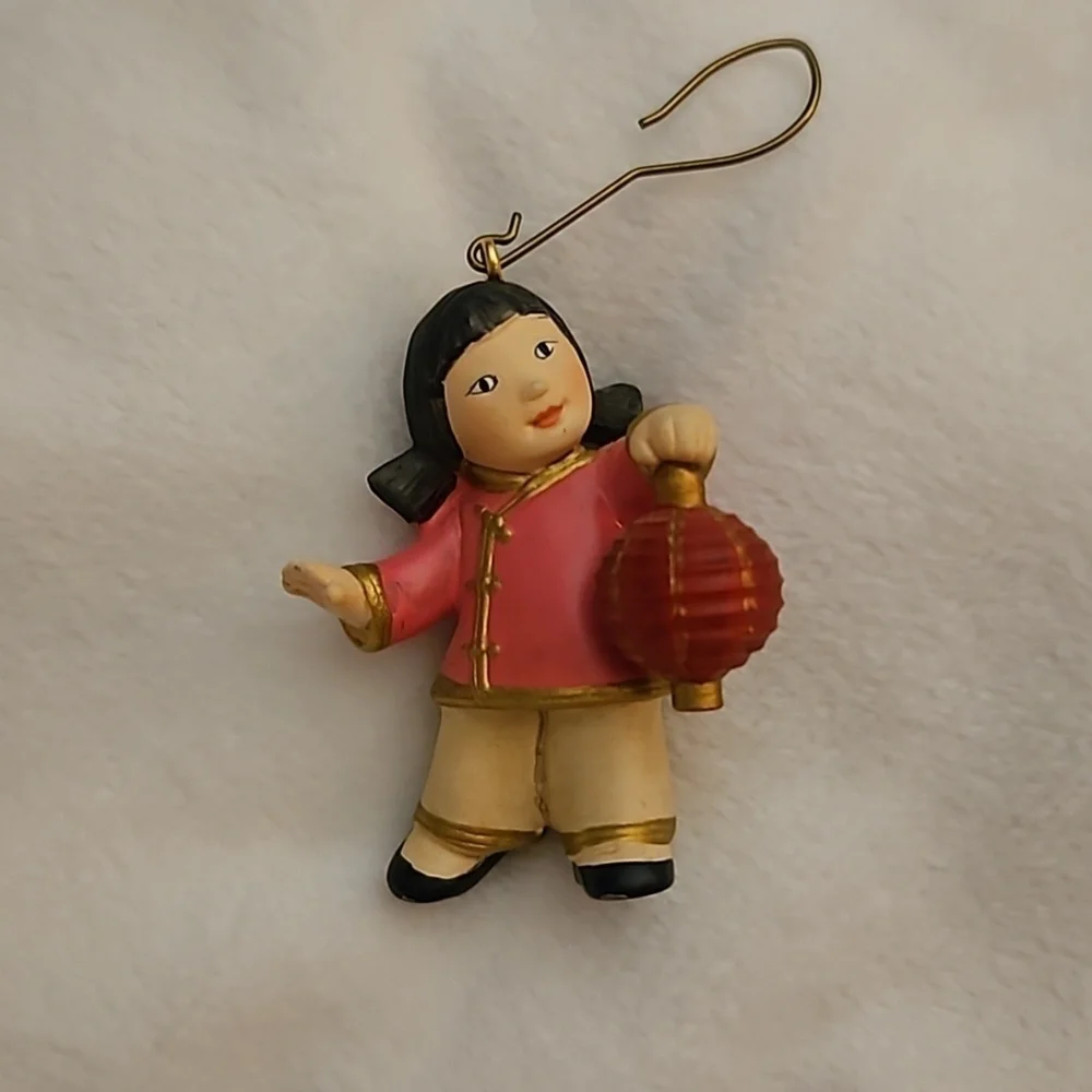 HALLMARK 2007 China Joy to the World Two Piece Tree Christmas Ornament